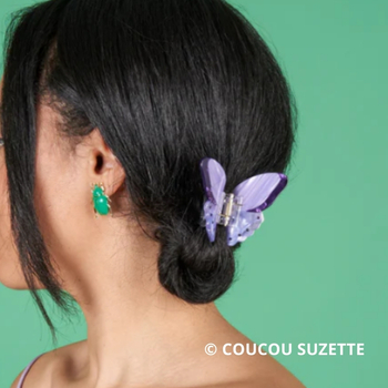 Klamra do włosów - motyl fioletowy COUCOU SUZETTE®